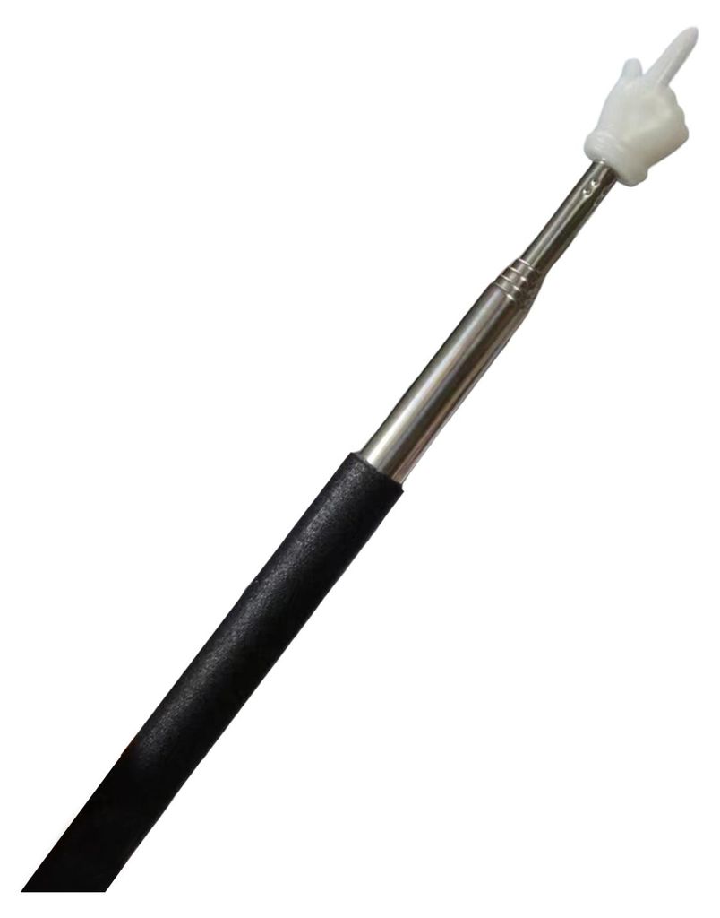 Ausziehbarer Fingerstab, einziehbarer Teleskop-Zeigestab für Klassenzimmerlehrer, Mini-Handheld-Presenter, Whiteboard-Präsentationszeiger