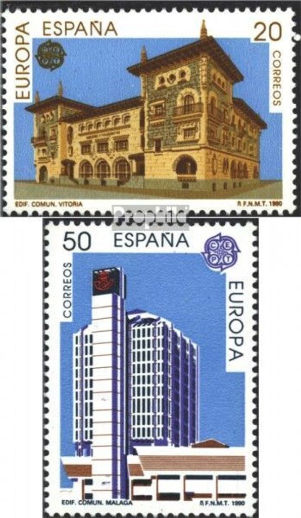 Briefmarken Spanien 1990 Mi 2937-2938 (kompl.Ausg.) postfrisch Europa