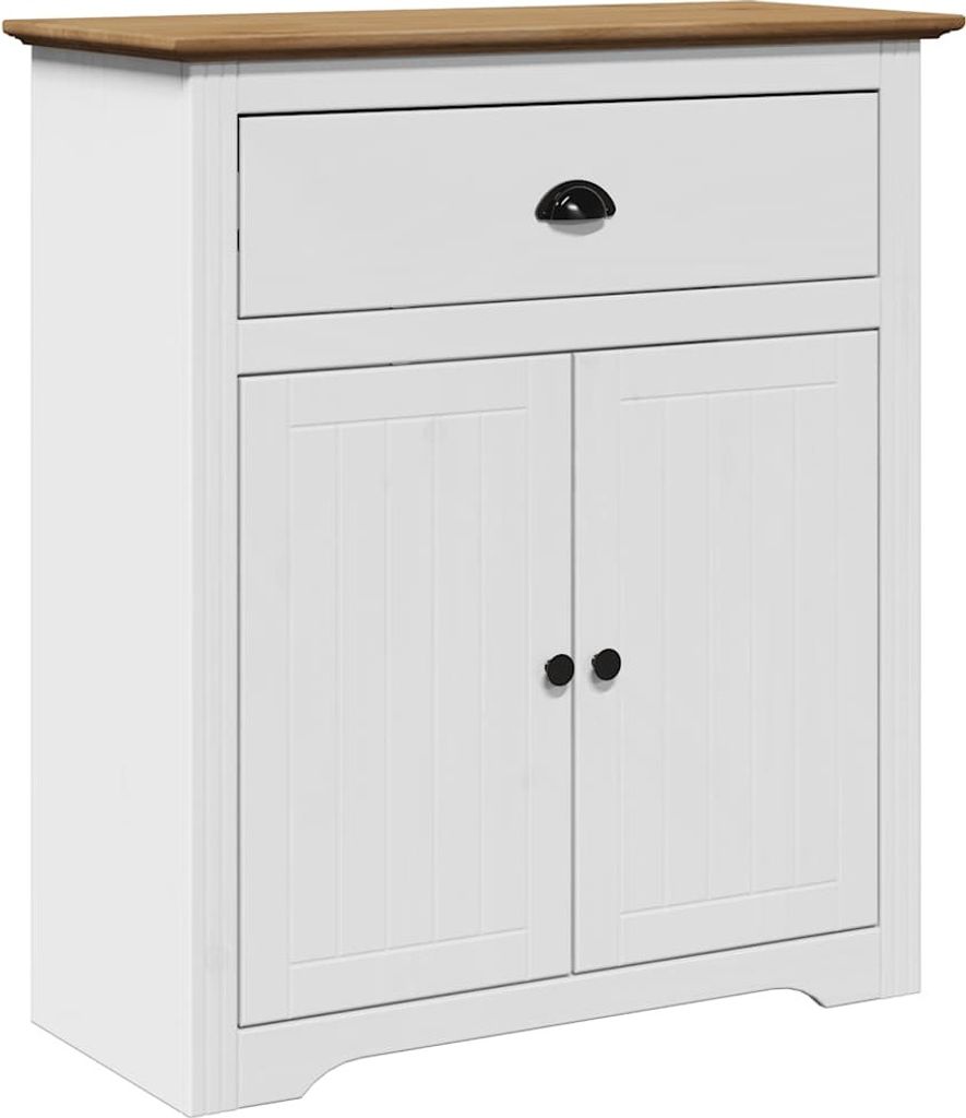 Flurschrank BODO Weiß und Braun 80x35x90 cm