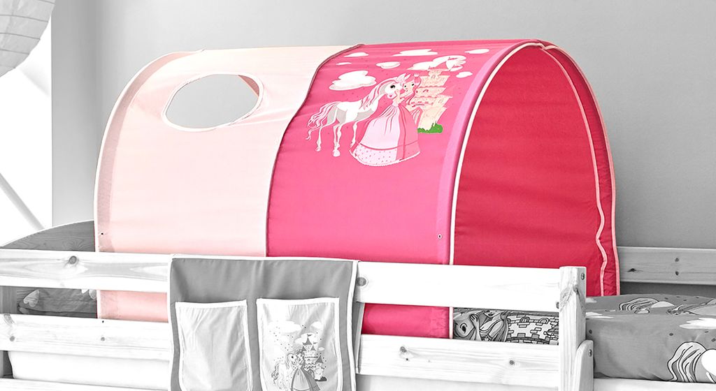 Ticaa Spieltunnel Für Hochbett - Pirat Design 100cm Tunnel