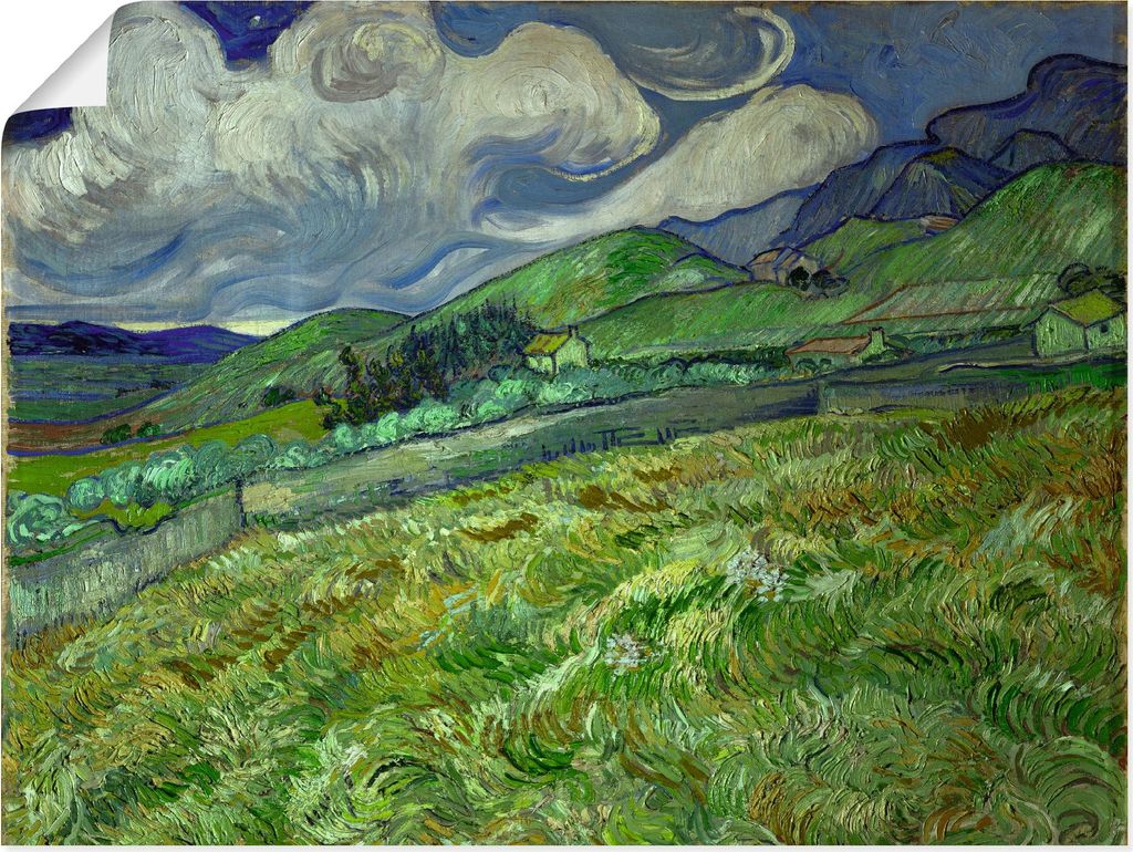 ARTland Poster Berglandschaft, Hospital Saint-Paul Größe: 80x60 cm