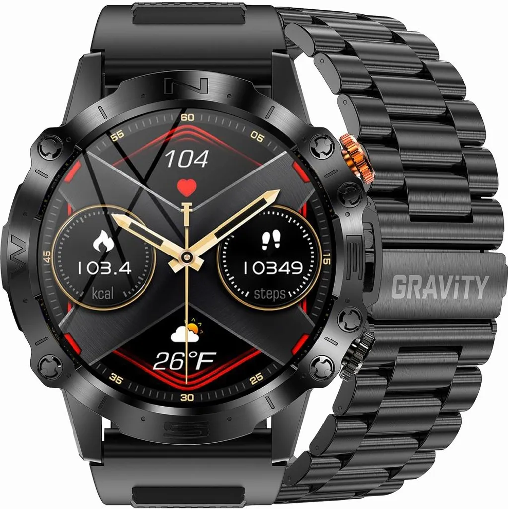 Montre intelligente Gravity GT20-1 avec suivi fitness et écran tactile