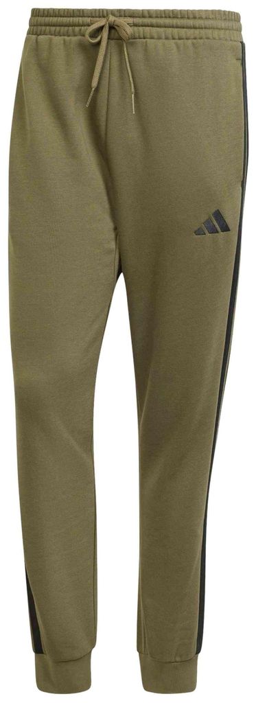 adidas Herren Essential Three Stripes Fleece Pants, Olive Produktbild 