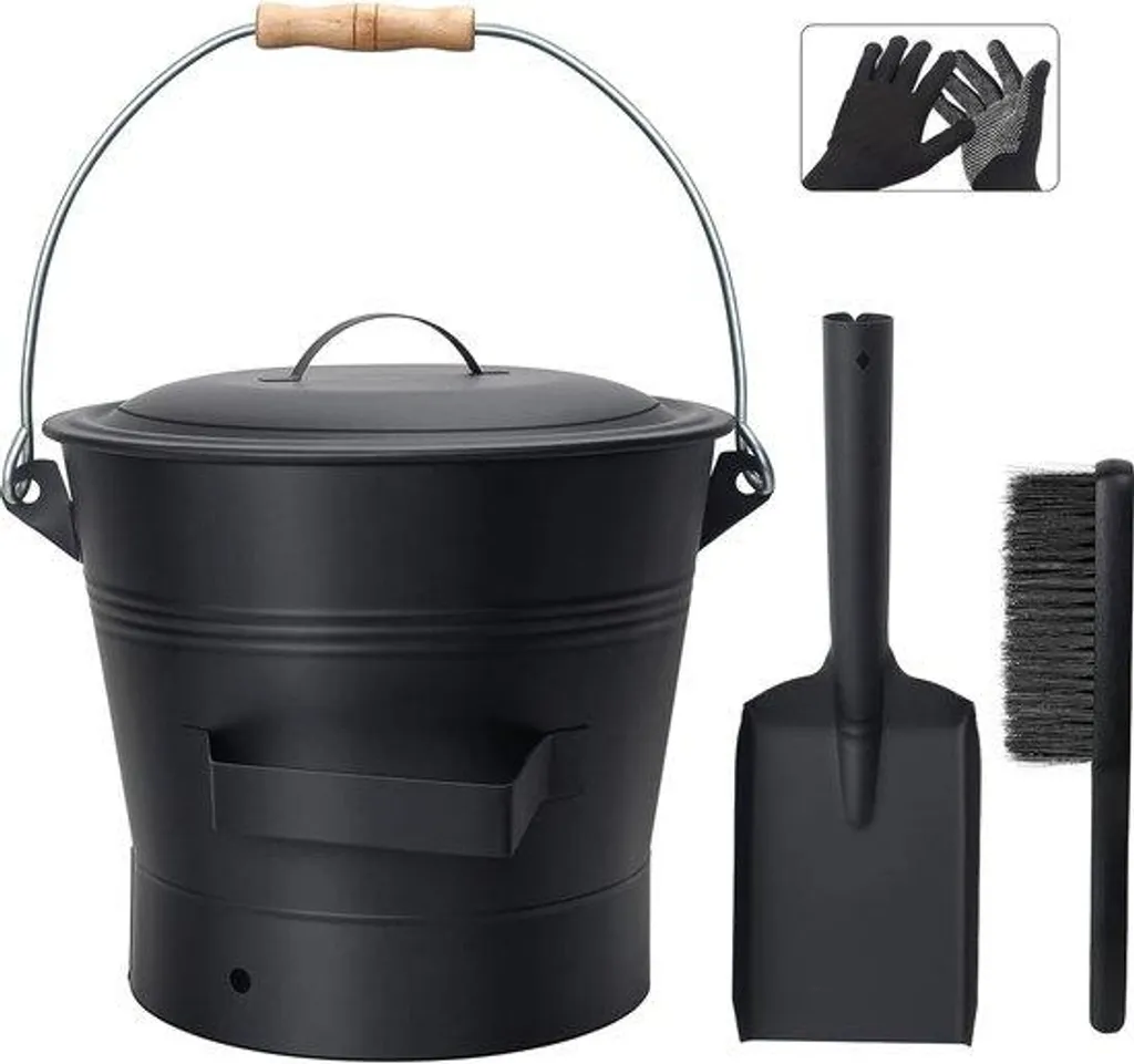Fini l'encombrement : Seau 10 litres avec pelle et balayette clipsables