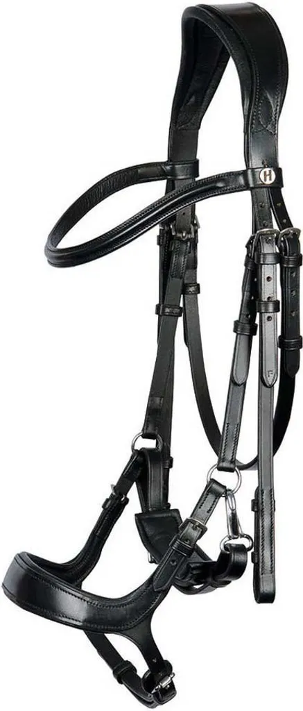 Bridon Cuir Noir Anatomic Release Harry's Horse - Conception Ergonomique