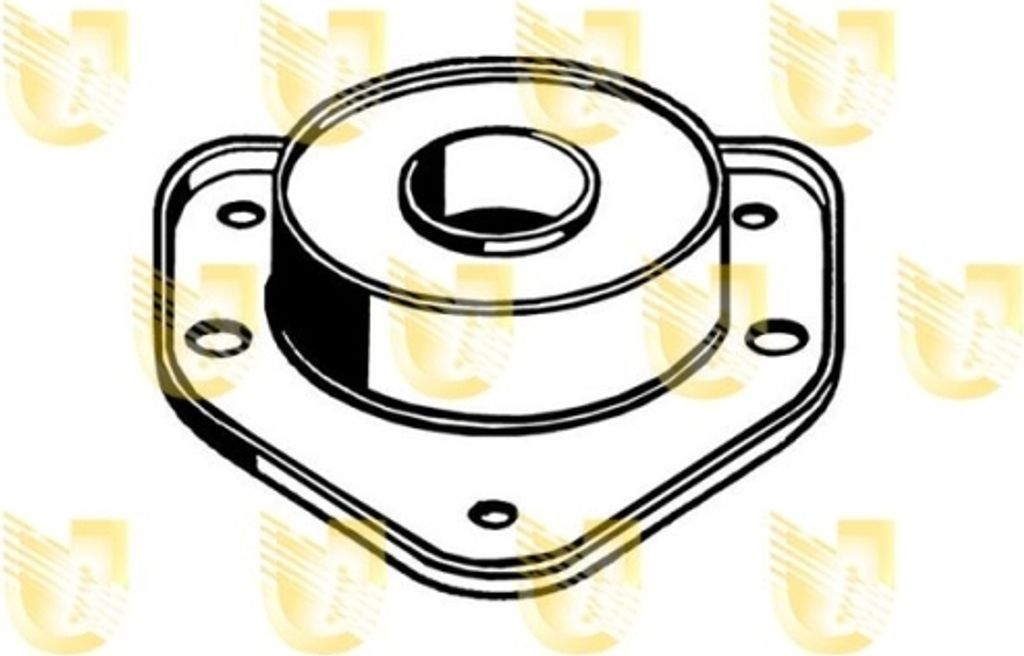 1 Federbeinstützlager UNIGOM 390034 für FIAT, Vorderachse beidseitig