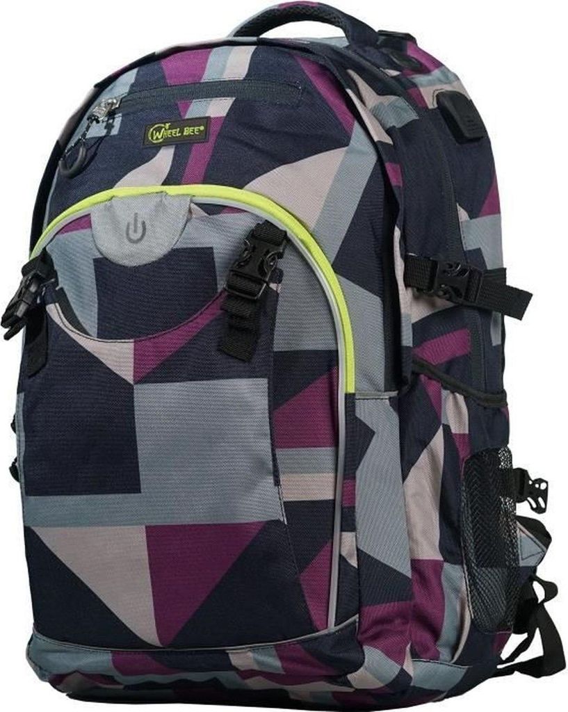 Wheel Bee BACKPACK Generation Z, Design: Puzzle violett