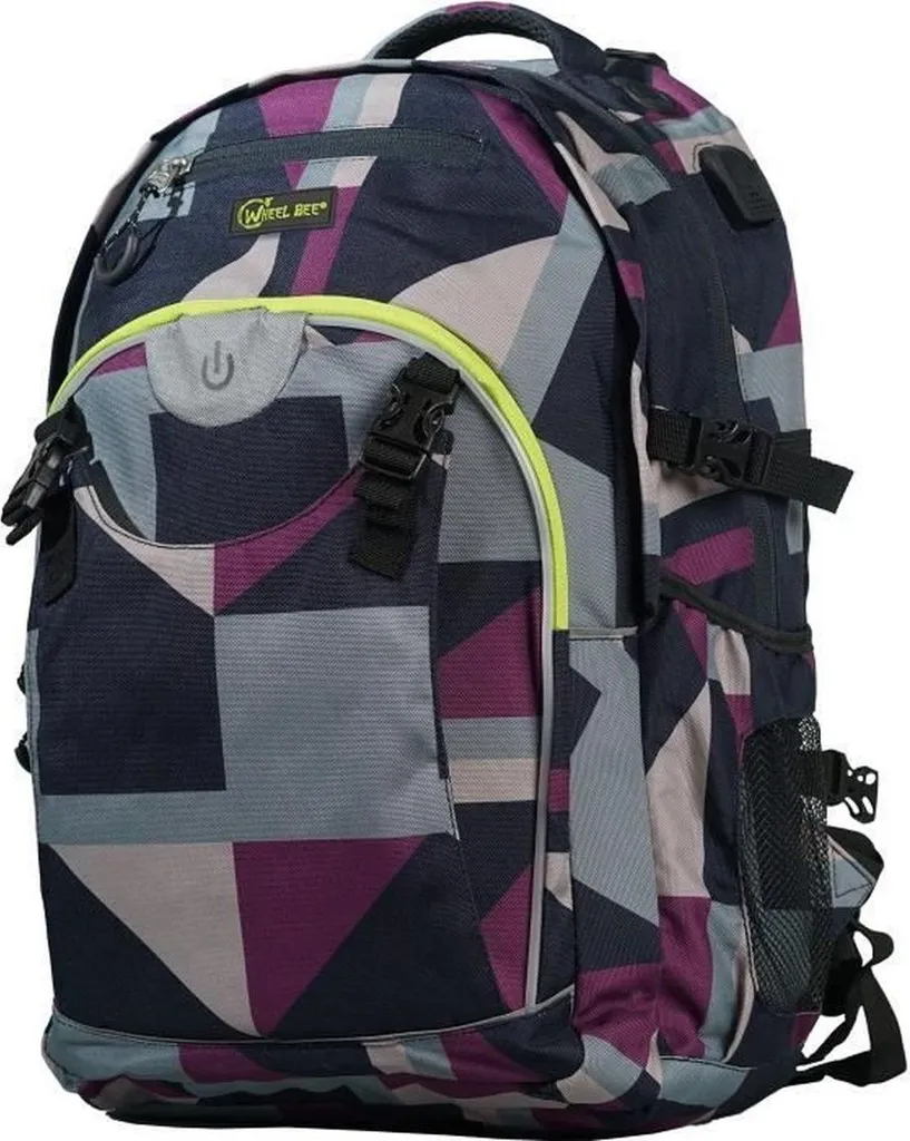 Sac à dos haute visibilité Wheel Bee Generation Z violet contre le danger