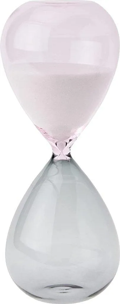 Minuteur visuel sablier enfant éducatif 10 minutes avec sable rose