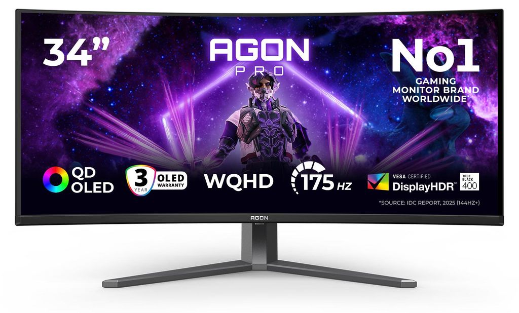AOC AGON PRO AG346UCDAM, 86,4 cm (34"), 3440 x 1440 Pixel, Produktbild 
