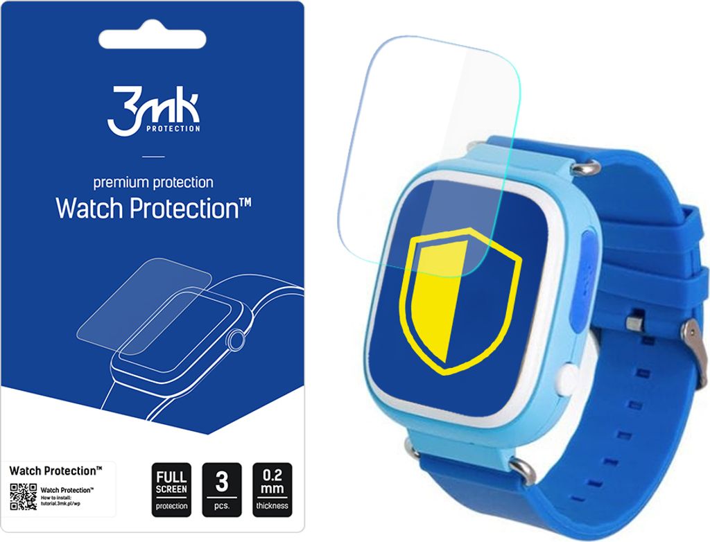 3mk Display Schutzfolie Watch Protection für Garett Kids 2 GPS 0,2mm (3 Stück)