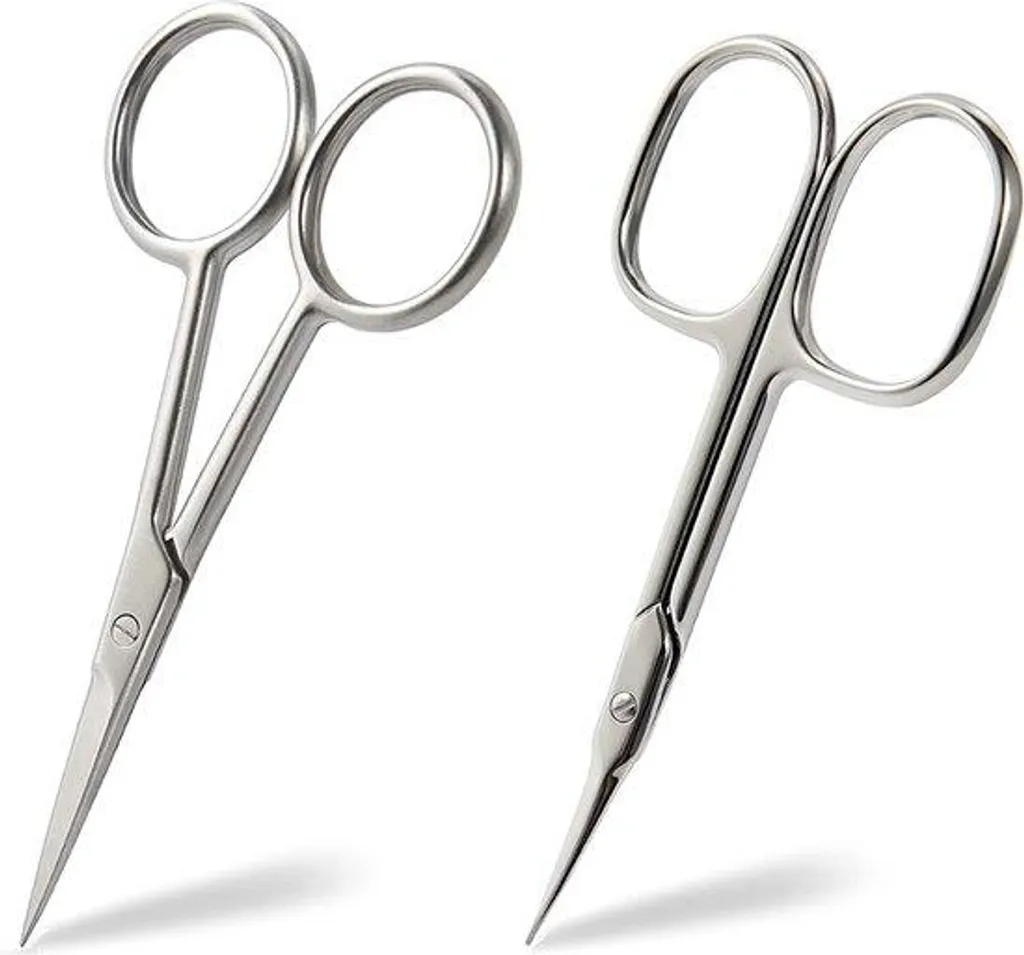 Ciseaux à lame courbée ergonomiques en acier pour coiffure de précision