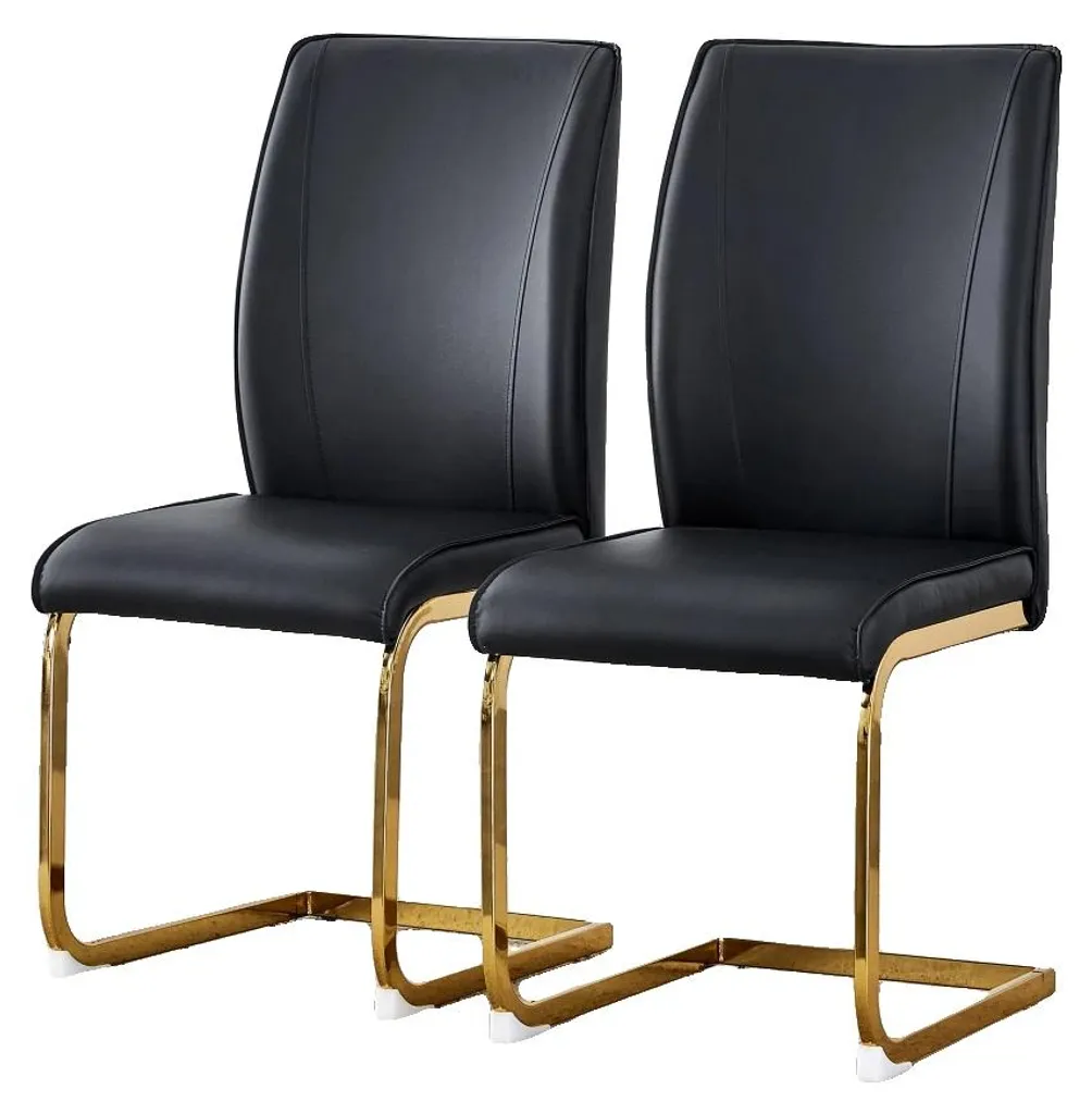 Chaises de table pour salle à manger moderne, lot de 2, facile à laver