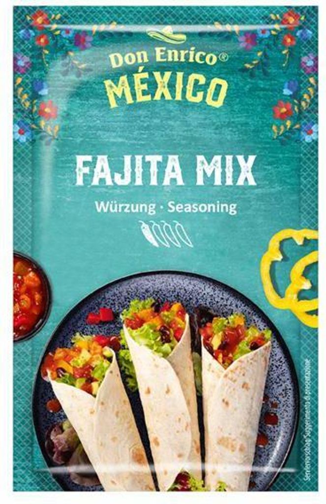 Don Enrico Fajita Mix 25 G Beutel Mild-würzig mit dezenter Chili-Note