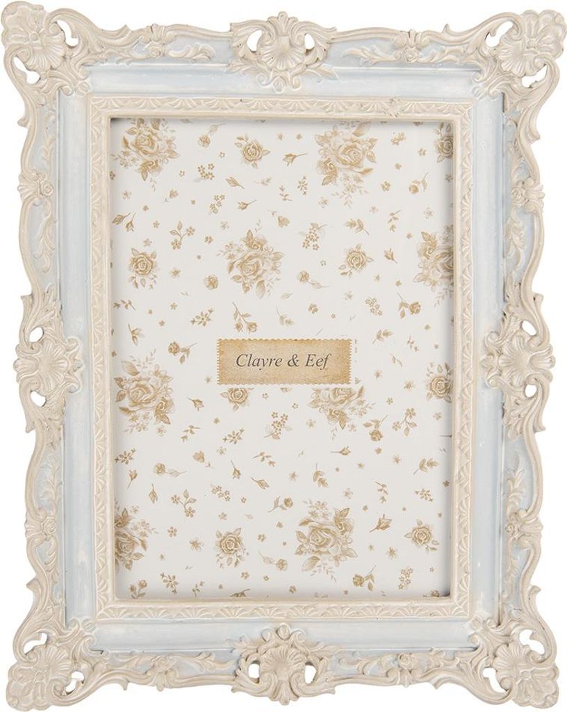 Clayre & Eef Rám na obraz 13x18 cm Modrý plast Obrázok produktu 