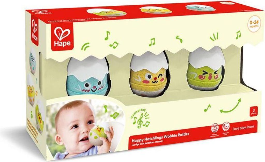 Hape Lustige Wackelkueken Rassel Rassel Obrázek produktu 