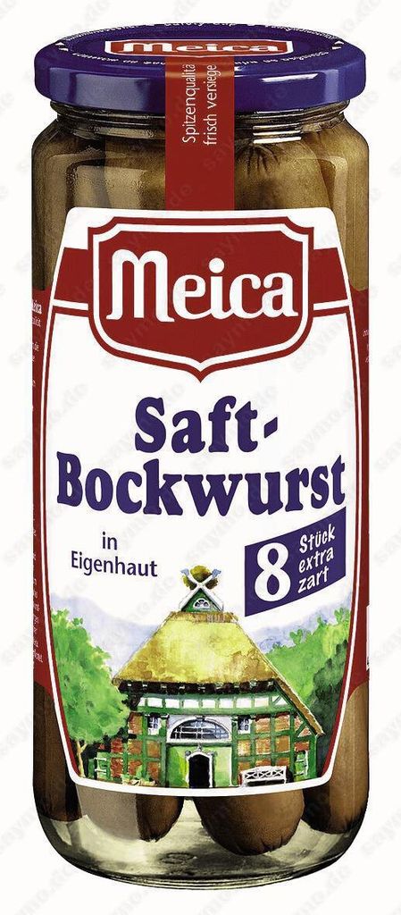 Meica Saft-Bockwurst 8ST extra delikatny 540g Zdjęcie produktu 