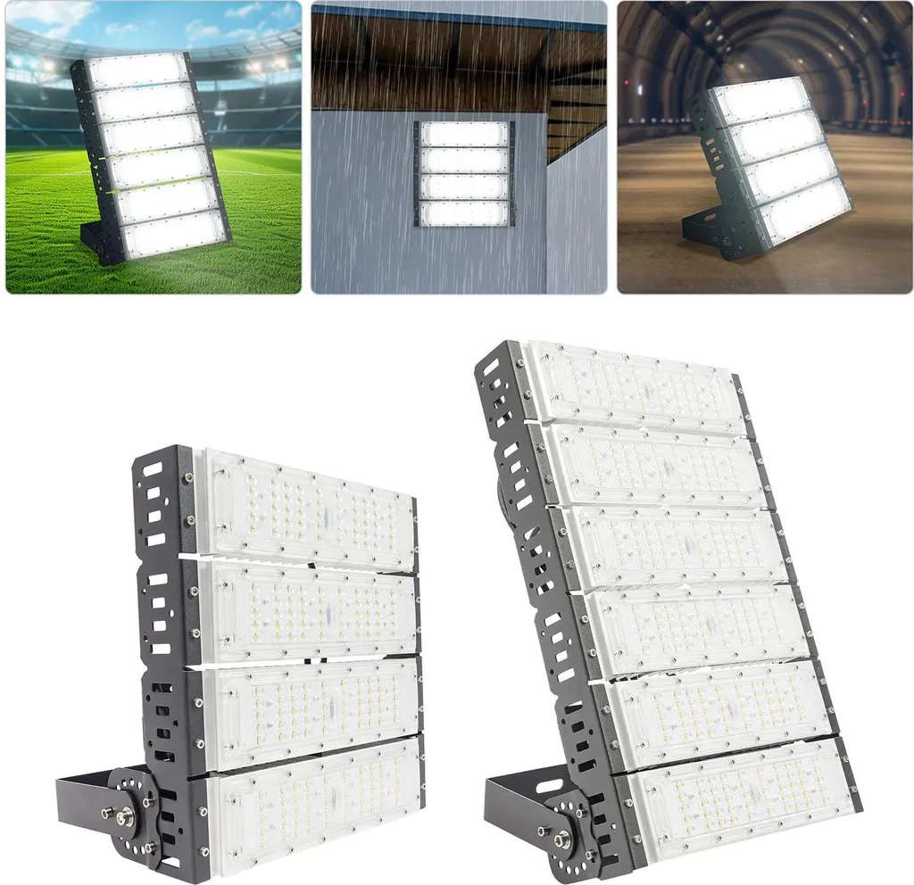 Projecteur LED 200W pour stade et terrain de sport - Éclairage extérieur