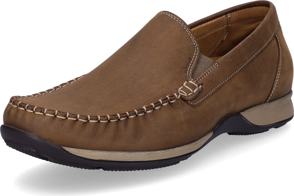 Waldläufer Herren Leder Slipper braun 8,5 Produktbild 