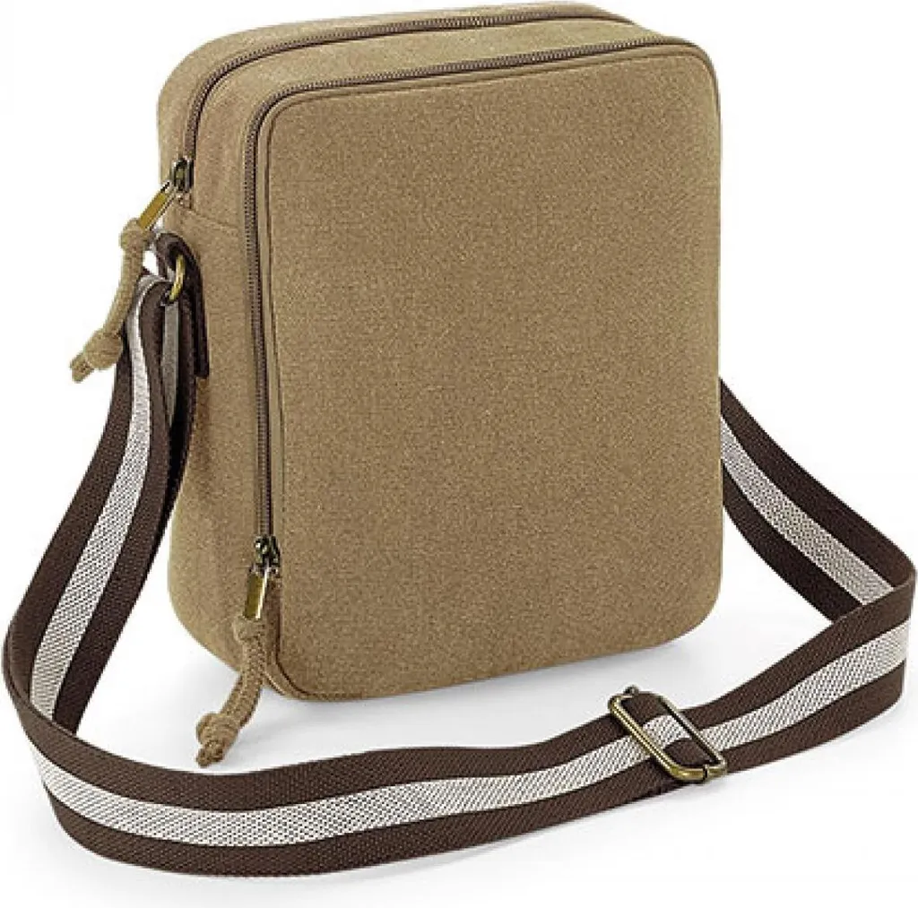 Quadra QD614 Sahara: La Borsa Vintage Canvas per Viaggi e Tempo Libero