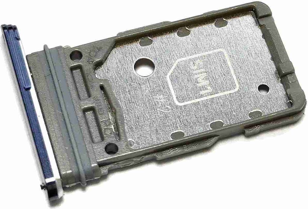 Simkartenhalter passend für Samsung Galaxy S21 Ultra 5G (SM-G998B/DS), Dual-SIM, Originalersatz, Phantom Navy