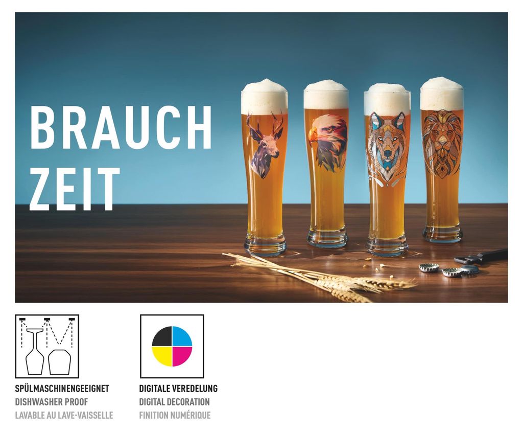 Ritzenhoff Brauchzeit Weizenbierglas-Set 2er 646 ml