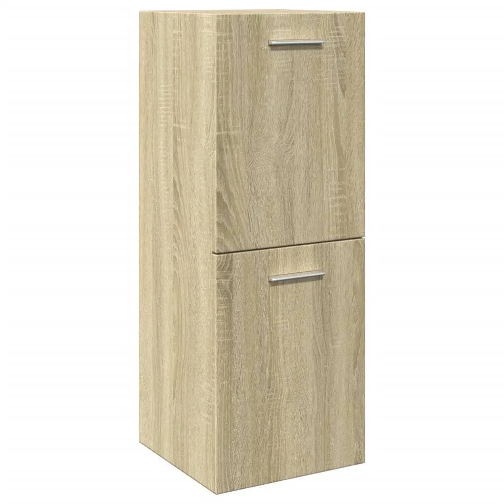 Armadietto Bagno SYFAX™ 30x30x80 cm Rovere Sonoma Multistrato