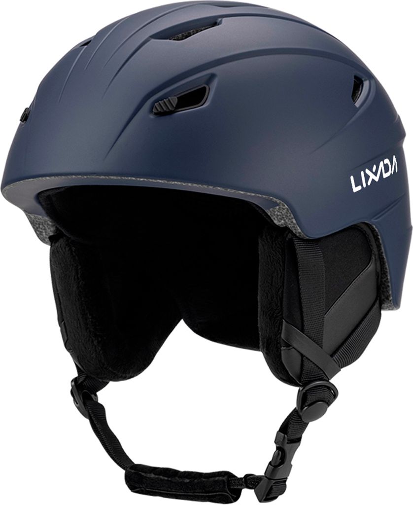 LIXADA Skihelm, Snowboardhelm, Skatehelm, Ski-Sicherheitsschutzausrüstung, mit s-Sicherheitsbericht, Blau