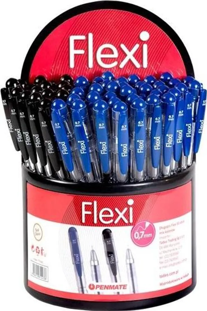 Display PENMATE Penna Flessibile 50 Pezzi | Penne a Sfera per Ufficio