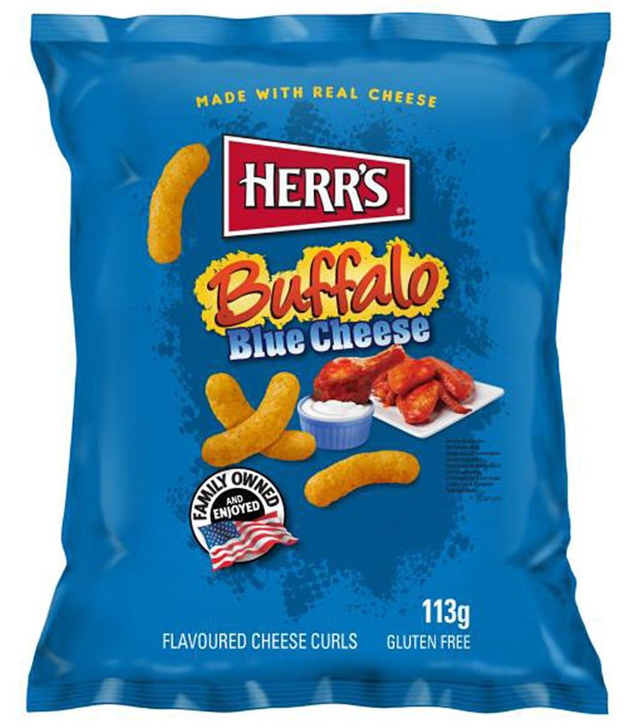 Herr's Buffalo Blue Cheese Curls 113g Produktbild 