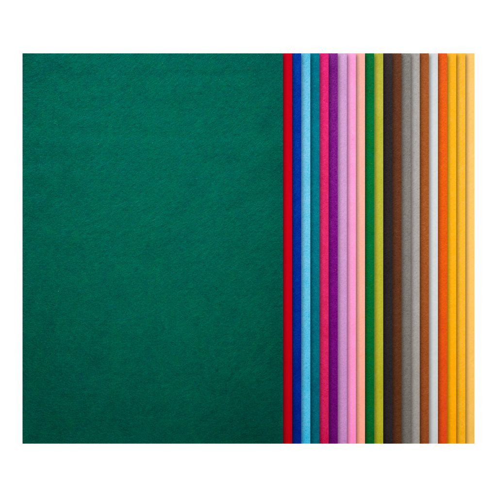 VBS XXL Bastelfilz Set 22 Farben 44 Stück 20x30 cm Filzplatten für DIY Projekte