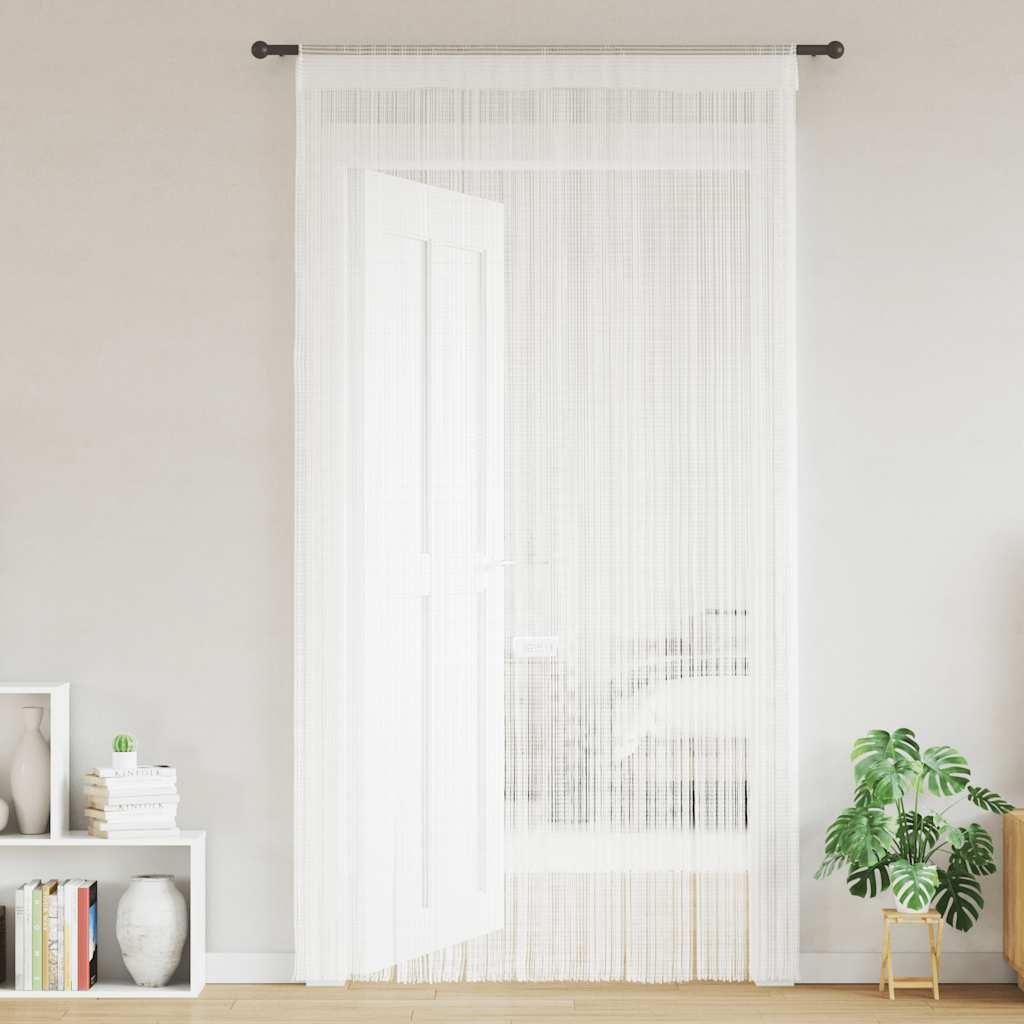 vidaXL Fadenvorhänge 2 Stk. 140 x 250 cm Weiß Produktbild 