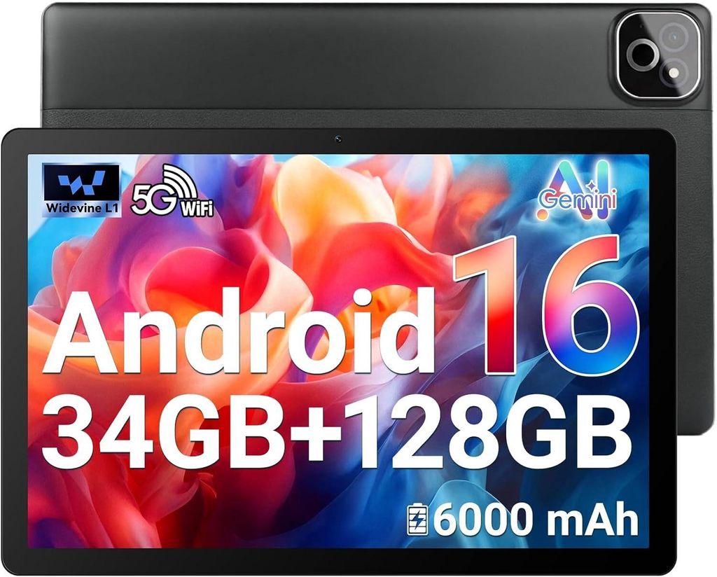 Tablet 10,1" mit 34 GB RAM (6+28), 128 GB Speicher bis zu 1 Produktbild 
