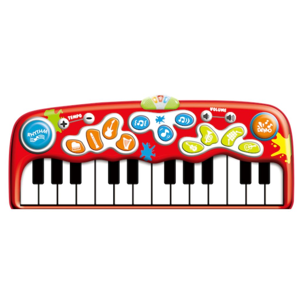 Red Loon Tanz Musikmatte Klavier Keyboard Spielmatte elektronisches Lernspielzeug Kinder Spielzeug Jumbo rot