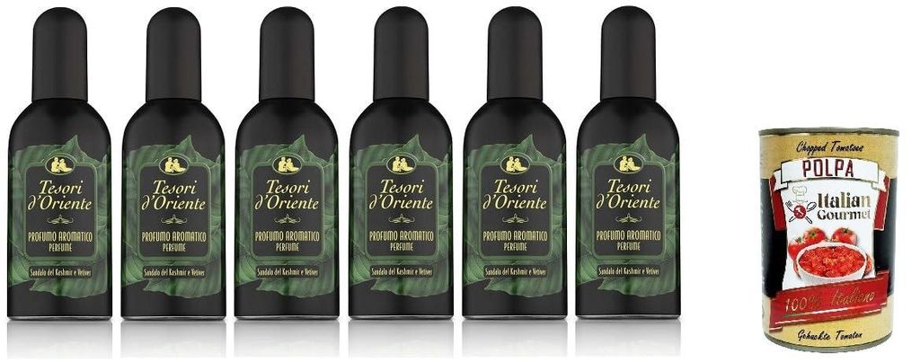 6x Tesori d'Oriente Kaschmir-Sandelholz- und Vetiver-Parfüm Produktbild 