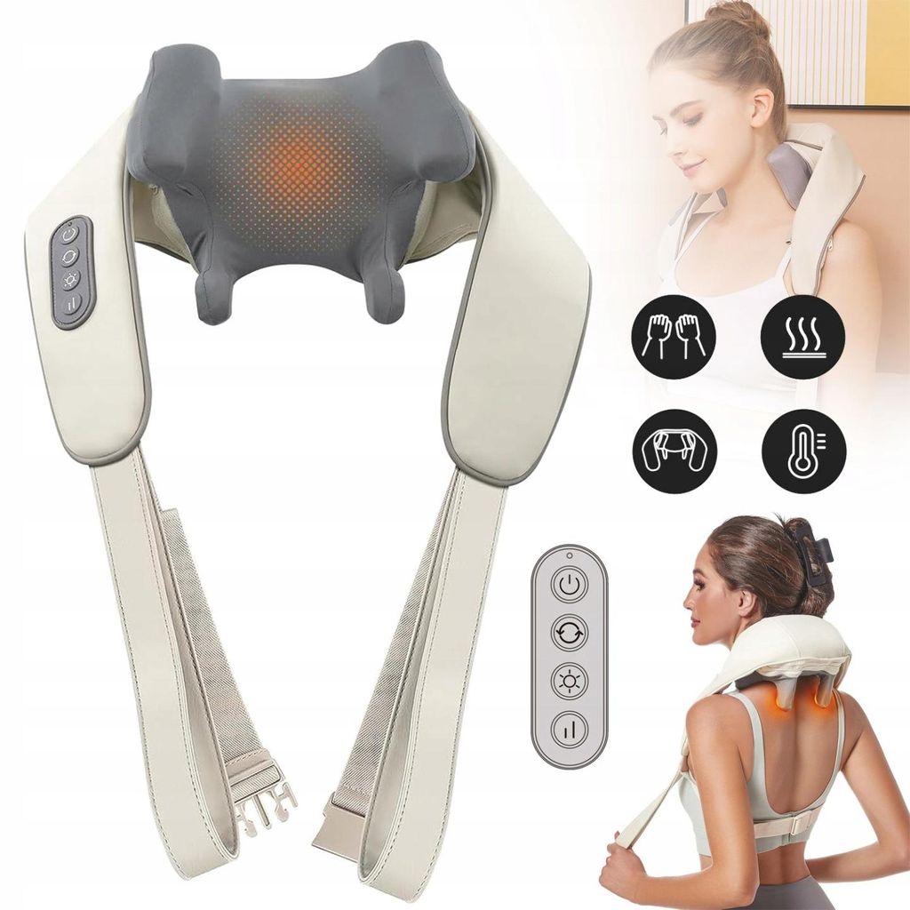 Nackenmassagegerät mit Wärme, Rückenmassagegerät, Shiatsu Produktbild 