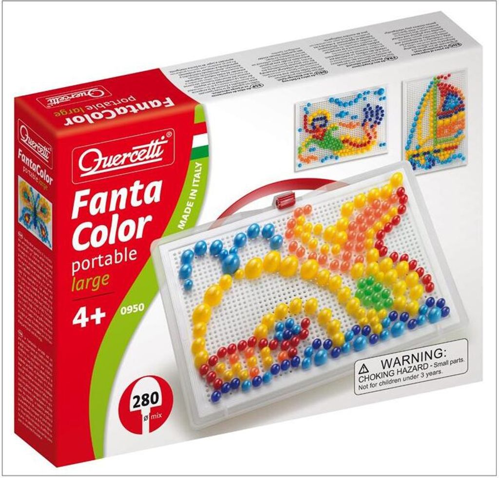 Quercetti Einsteckmosaik, 280 Stifte Produktbild 
