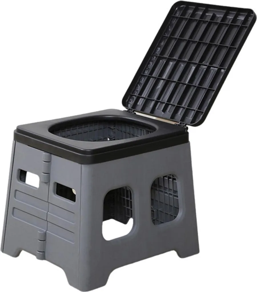 Toilette de voyage pliable pour camping et urgence en plein air 150kg