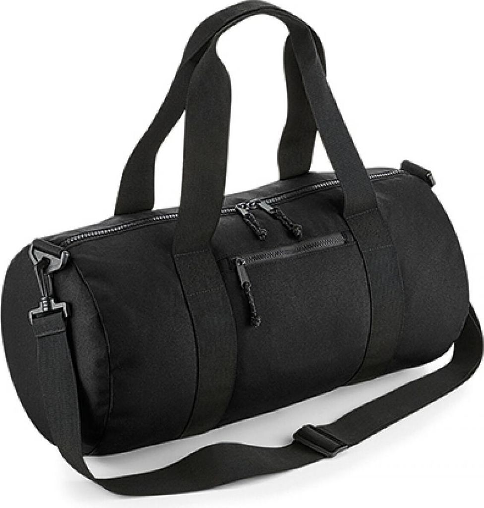 BagBase BG284 | Recycled Barrel Bag, 50 x 25 x 25 cm - Farbe: Black - Größe: 50 x 25 x 25 cm