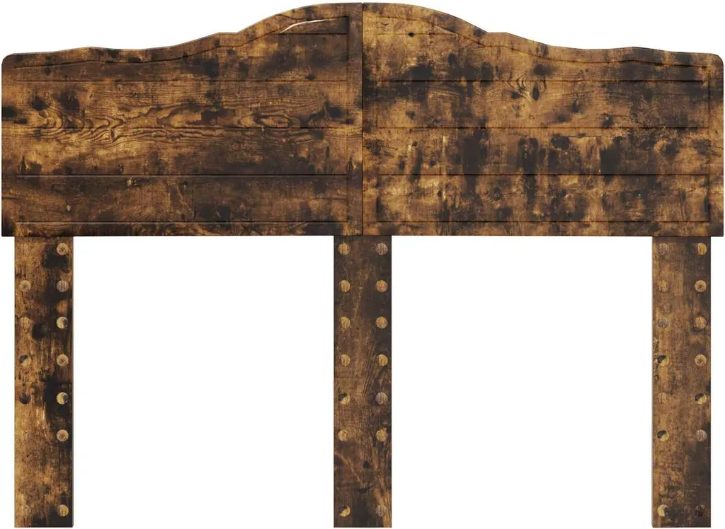 Testiera Letto 135 cm Rovere Affumicato | Design Moderno Materiale Ligneo - 4