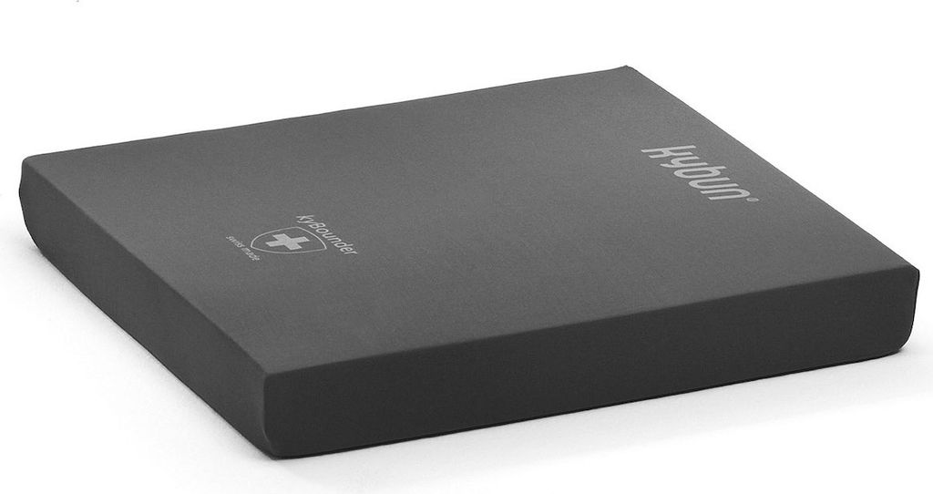 kybun Matte mit Stoffbezug 46 x 46 x 6 cm, anthrazit