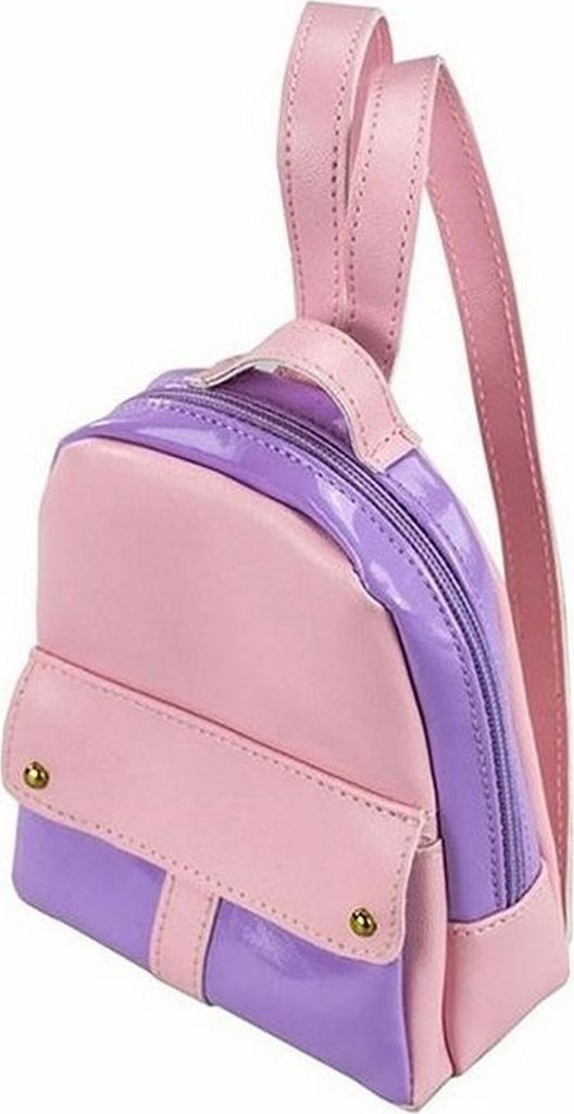 Puppen Rucksack lila pink Puppentasche Puppenbekleidung für Produktbild 
