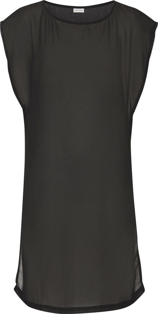 LASCANA Chiffontunika schwarz Größe 38