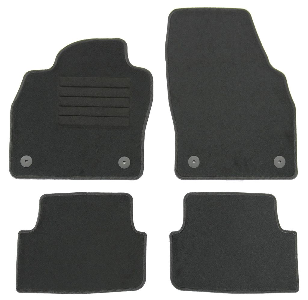 Fußmatten-Set für VW Polo 6 AW, 04/2021-, 4-teilig, Schwarz