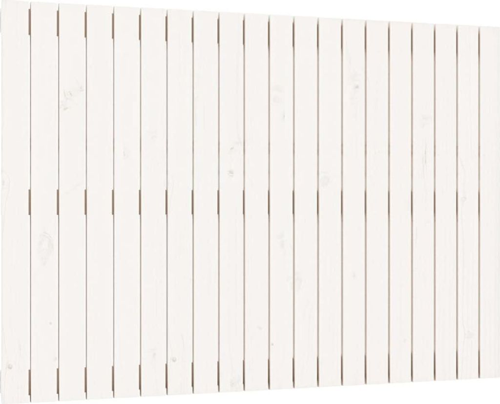 vidaXL Wand-Kopfteil Weiß 127,5x3x90 cm Massivholz Kiefer