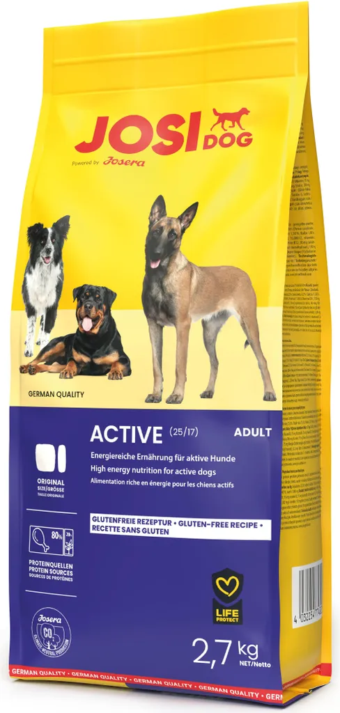 Cibo per Cani Josera JosiDog Active 2.7kg | Formula Performance Adulti