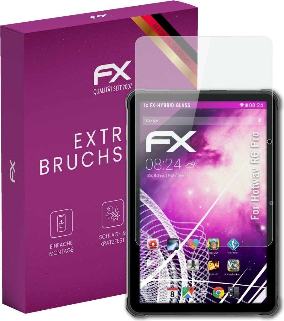 atFoliX FX-Hybrid-Glass Displayfolie kompatibel mit Hotwav R6 Pro Glasfolie