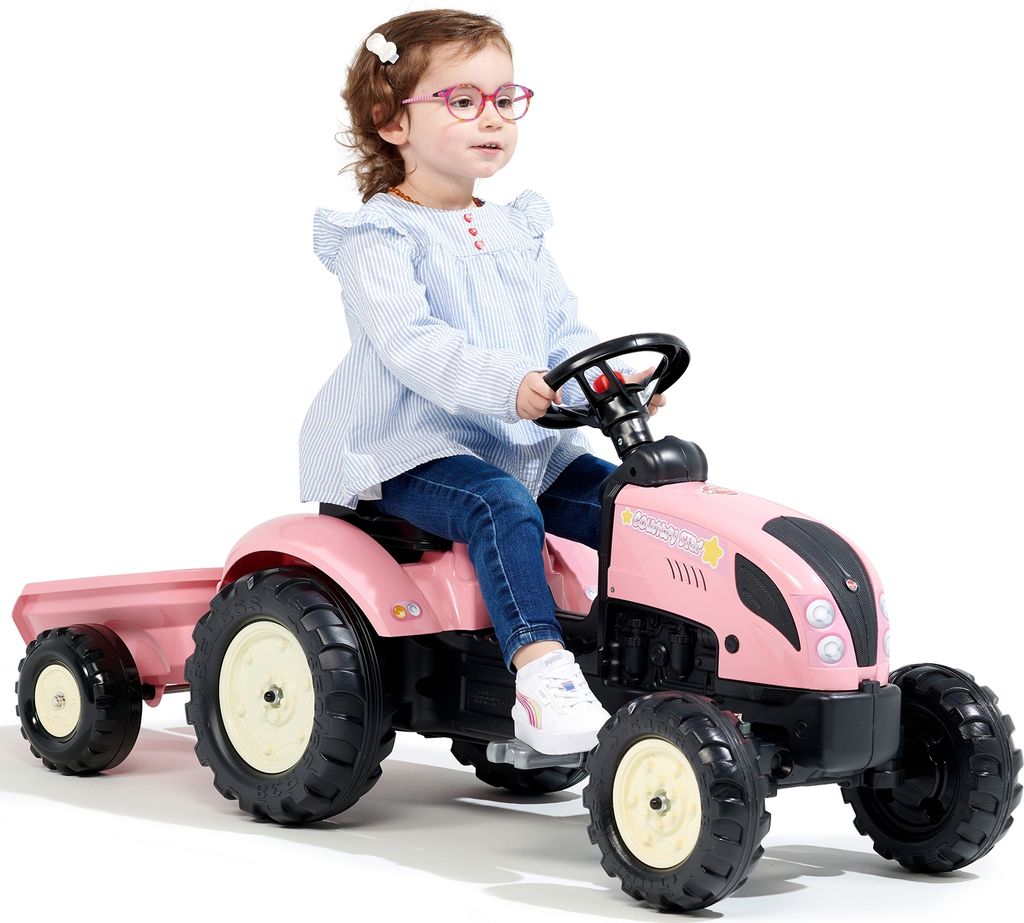 Falk Traktor Land Landwirt Set Rosa 2+ Produktbild 3