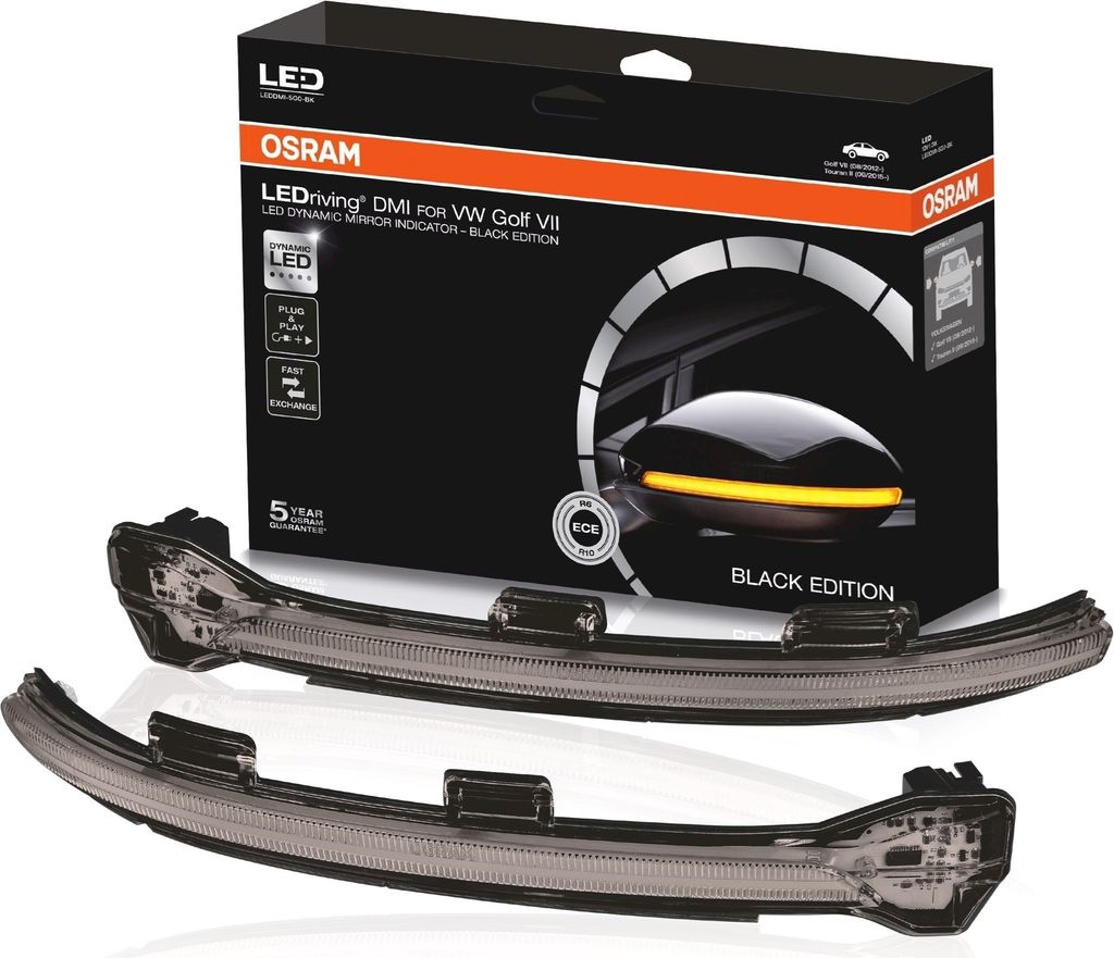 Dynamische Full LED Spiegelanzeigen LEDriving für VW Golf 7 Produktbild 