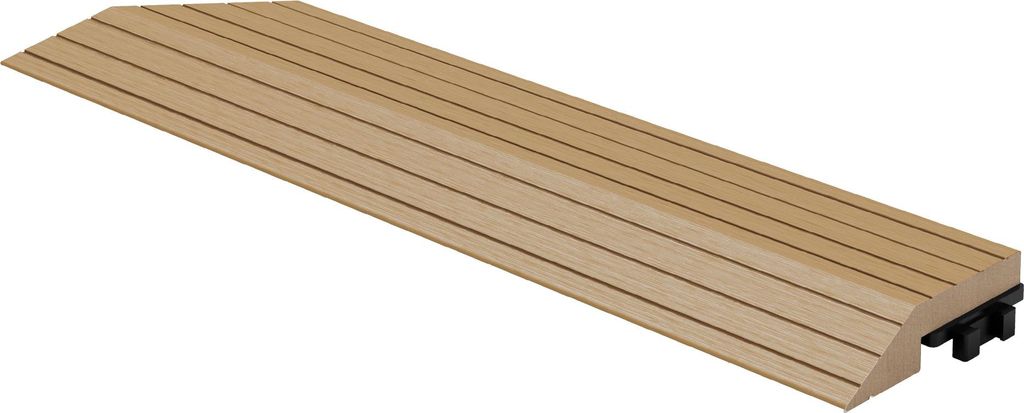 ML-Design WPC Abschlussleiste Teak für Terrassenfliesen Produktbild 